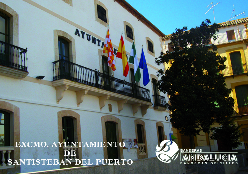 Banderas exteriores Ayuntamiento SANTISTEBAN DEL PUERTO
