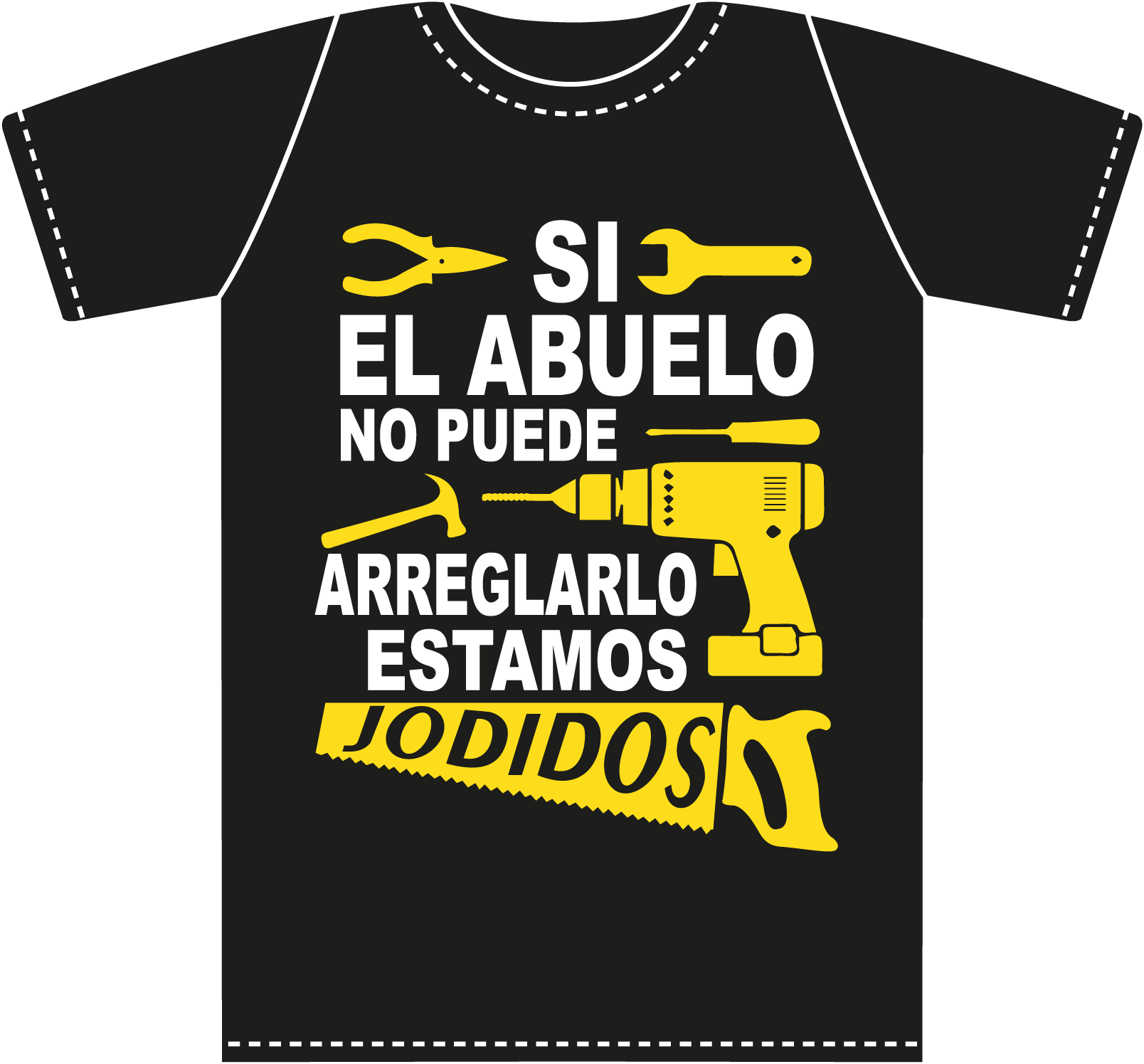 Camiseta Si El Abuelo No Puede